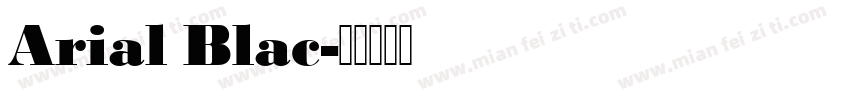 Arial Blac字体转换